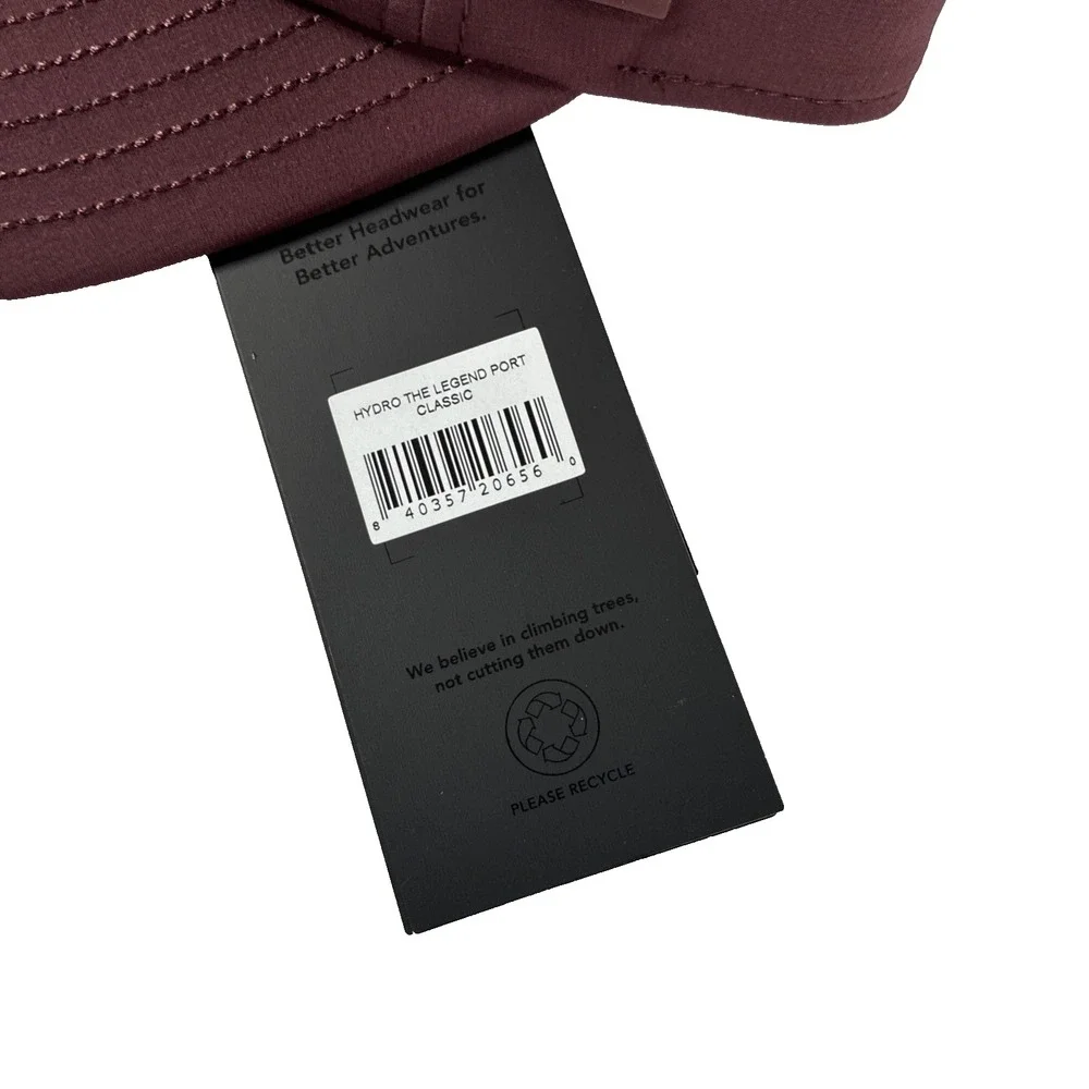 Melin The Legend Port Hydro Performance Hat Cap Wine NWT Golf Adjustable Size L